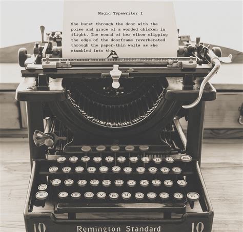 The Magic Typewriter's Influence on Modern Literature
